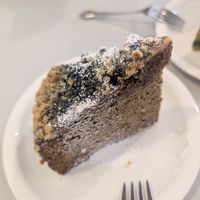 Earl grey tea crumble cake at Veganique in Seoul