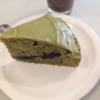 Green tea chocolate ganache at Veganique in Seoul
