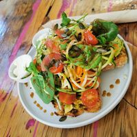 Avocado toast (cheese on the side) at Coffee & Waves in Lagos