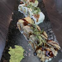 Vegan black dragon, Eden, Thai hippie, shiitake to me  at Blue Sushi Sake Grill - Uptown in Dallas
