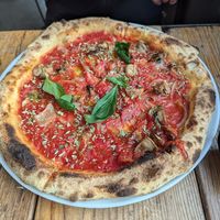 Marinara pizza at Arte Bianca in Aljezur
