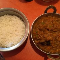 Baigan Varta (eggplant roasted in tandoori  oven with cashew paste and ginger)  at B-Hat's Curry House in Watertown