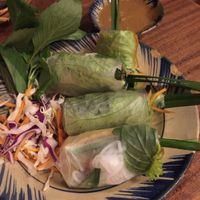 Vegan rice paper rolls - not on menu but requested  at Rice Field  in Ho Chi Minh City