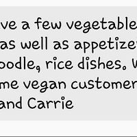 Vegan options.  Also some salads can be made vegan. at Kitaro in Munster