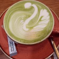 Matcha latte at Esquires Coffee in Porto