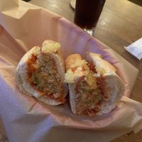 Meat ball hero  at Harry's Sandwich Company in Tokyo