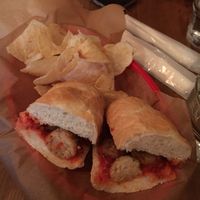 vegan meatball sandwich at Harry's Sandwich Company in Tokyo