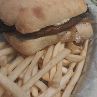 Portabella Sandwich (veganized) at Mokabe's Coffeehouse in St Louis