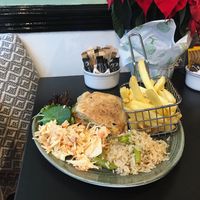 Chicken and Pesto Panini  at Megafauna in Southport