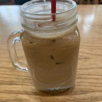 Iced oat latte   at Megafauna in Southport