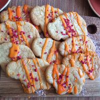 some good-bye cookies the owner made for me and my friends himself at Megafauna in Southport