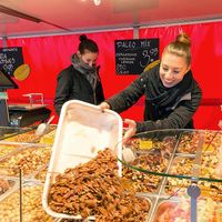 Noten en zaden kraam at Assen Farmer's Market in Assen