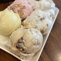 5 scoop flight  at Clementine's Naughty & Nice Creamery in Clayton
