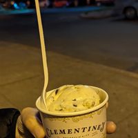 Tahini chocolate chip at Clementine's Naughty & Nice Creamery in Clayton