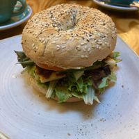 halloumi bagel (vegetarian) at LEO Pancakes in Leuven