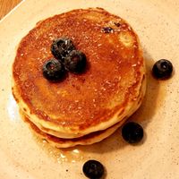 Blueberry pancake at LEO Pancakes in Leuven