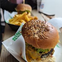 Vegan WahWah Burger at The Grazing Shed in Cardiff