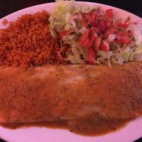 Burrito with subbed ‘salad’  at Viva Mexico in Langley