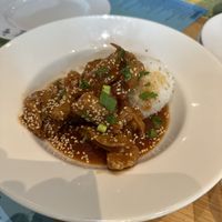 Sweet & sour sticky vegan chicken. Amazing!   at Goed Proeven in Arnhem