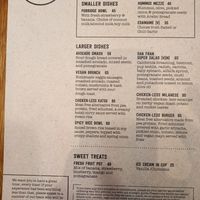 This is the vegan menu at DXB - Giraffe - T1 in Dubai