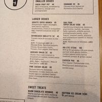 This is the gluten free menu at DXB - Giraffe - T1 in Dubai