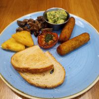 This is the vegan brunch at DXB - Giraffe - T1 in Dubai
