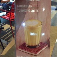 Special flavored vegan friendly latte at DXB - Giraffe - T1 in Dubai