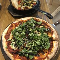 Margherita Pizza and Gnocchi  at Nammi Plant Lab in Seoul