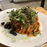 Rose pasta at Nammi Plant Lab in Seoul