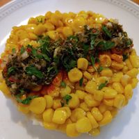 Corn Potato Chimichurri at Nammi Plant Lab in Seoul