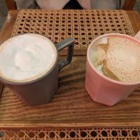 The soy cream latte was seriously good at Nammi Plant Lab in Seoul