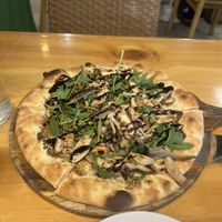 Vegan mushroom pizzaa  at Nammi Plant Lab in Seoul