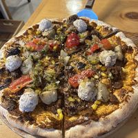 Bulgogi pizzaa  at Nammi Plant Lab in Seoul