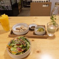 Incredible salad to start off the meal at Nammi Plant Lab in Seoul