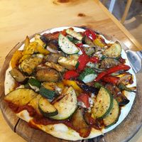 Pizza menu at Nammi Plant Lab in Seoul