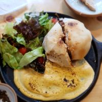 Nammi burgeur calzone at Nammi Plant Lab in Seoul