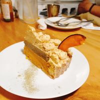 Pumpkin cake at Nammi Plant Lab in Seoul