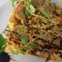 Seitan à Brás em cama de Agrião   at Porta 45 in Tomar