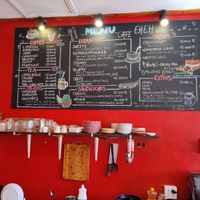 Menu at Cafe Eh Eh in Vang Vieng