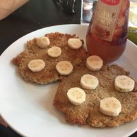 Banana pancakes at Cafe Eh Eh in Vang Vieng