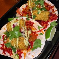 Vegan Falafel Tacos  at The Green Room in Lagos