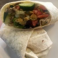 Garbanzo wrap.  at Ginkgo Coffeehouse in St Paul