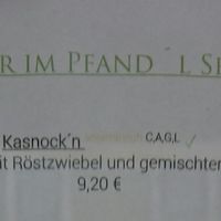 Menu Kirchenwirt at Kirchenwirt in Strobl