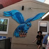 Deck seating at Boojum Brewing Company in Waynesville