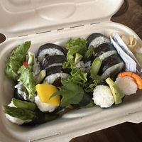 Vegan sushi platter   at Midori's Floating World Cafe in Minneapolis