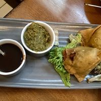 Vegetable samosas   at Milan Indian Cuisine in Charlottesville