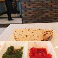 Vegan bread offered when you are seated! at Milan Indian Cuisine in Charlottesville