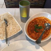 Vegan channa masala!  at Milan Indian Cuisine in Charlottesville