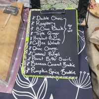 North Wales Vegan Festival Stall Menu at Dark Matters in Bristol