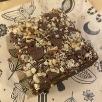 Hazelnut Praline brownie  at Dark Matters in Bristol